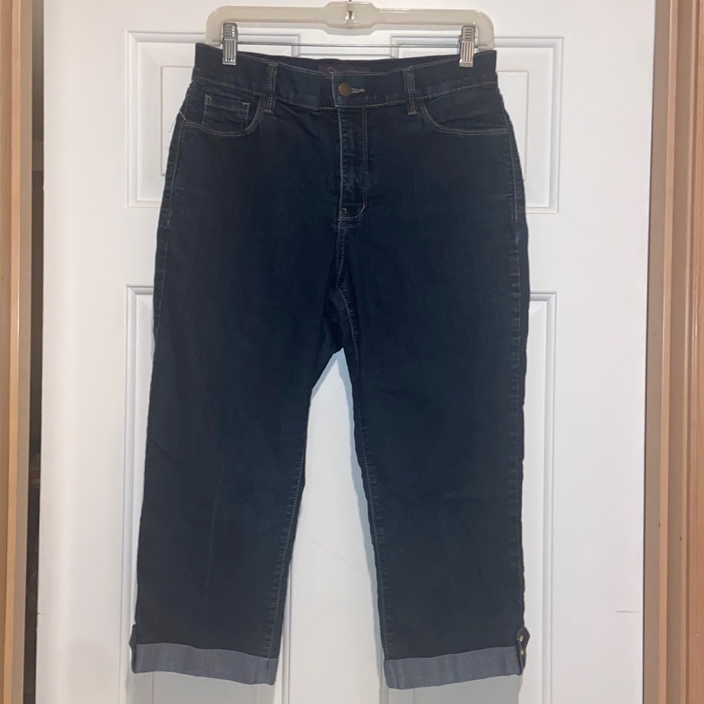 NYDJ perfect cropped jeans w/ sparkle